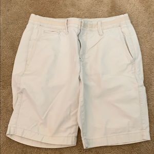 White Khaki Shorts. 9” inseam. 29 waist.